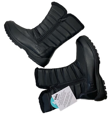 Totes Women#x27;s Jennifer Black Waterproof Winter Boots Black Size 9 Medium