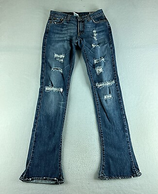 #ad Brand G Mens Jeans Blue Tag Size 28 28x34 Slim Flared Medium Wash Italy