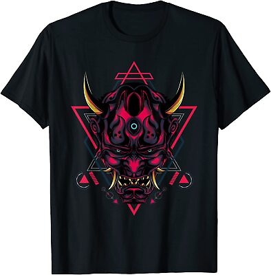 #ad NEW LIMITED Japanese Oni Samurai Demon Mask Design Great Gift Idea T Shirt S 3XL