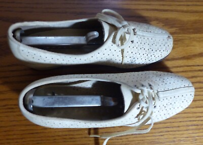 #ad Vintage Shoes 1950s or Earlier Small Size White