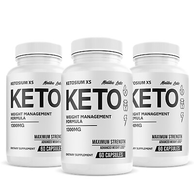 #ad Ketosium XS Advanced Formula Made in The USA 3 Bottle Pack 90 Day Supply