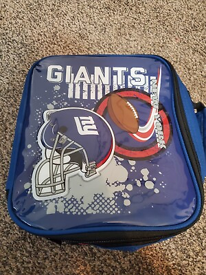 #ad NFL New York Giants Lunch Box Bag Insulated Soft Style With Handle School Office