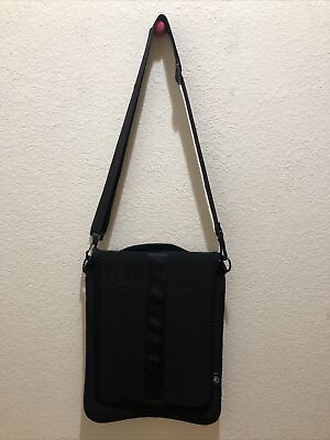 #ad Black Nylon Cross body Shoulder Bag .