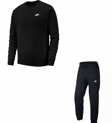 #ad Nike Men#x27;s Club Tracksuit Crew Neck Sweatshirt Bottom Joggers Sweatpants