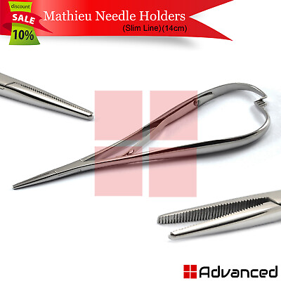 #ad Orthodontic Mathieu Slim Line Needle Holder Forceps Dental Ligating Narrow Plier