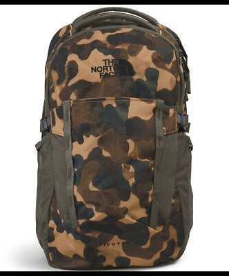 #ad The North Face Pivoter Backpack Utility Brown Camouflage 29L New