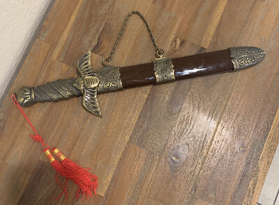 #ad Ornate Dagger Motif Vintage Estate Sword Dagger Total Length Is 15 Inches