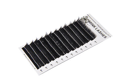 #ad Mixed Size Mink C Curl .15 .20 .25mm x 8 15mm lashes 8 in 1 Eyelash Extensions