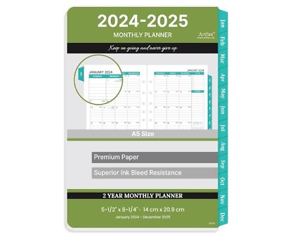 #ad 2024 2025 Weekly amp; Monthly Planner Refill 5 1 2quot; x 8 1 2quot; Runs from January A5