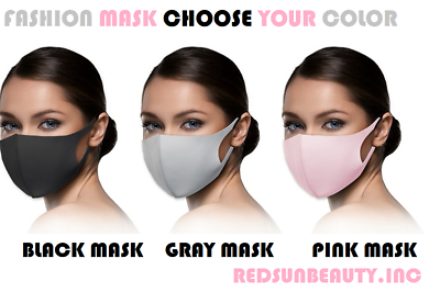 #ad Face Mask Fashion Mask Washable 3D Mask Choose your Color