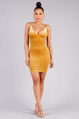 #ad Showstopper Sexy Crossover Strap Dress Orange