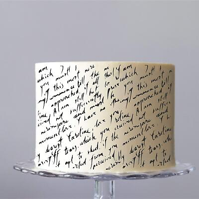 #ad Love Letter Cake Stencil 8 x 9.5 inch Cake amp; Cookie Stencil use to Add Tex...