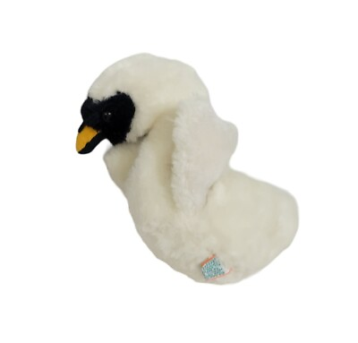 #ad Vintage 1981 Dakin Bird Watchers Swanee White Swan 8quot; Plush Stuffed Animal