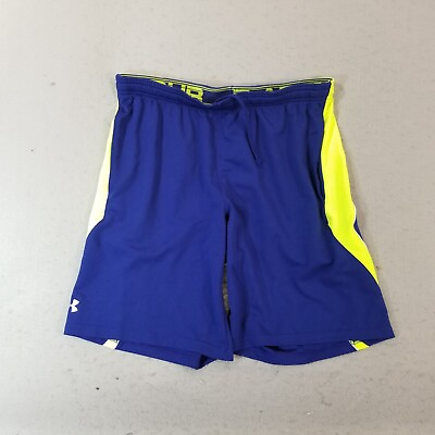 #ad Under Armor basketball gym shorts men#x27;s medium blue Comfort waist pockets