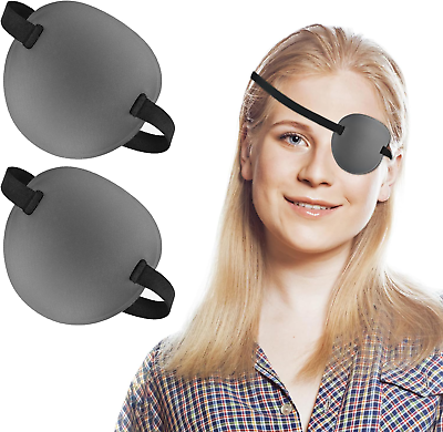 #ad 2 Pcs 3D Eye Patches Adjustable Eye Patch Amblyopia Lazy Eye Patches for Left