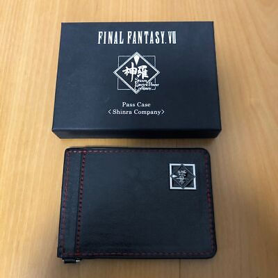 #ad Final Fantasy VII Pass Case Shinra Company Card Case Leather Card Holder
