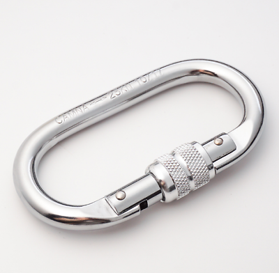 #ad 25KN Carabiner Climbing Key Hooks O Shape Steel Alloy Security Master Lock
