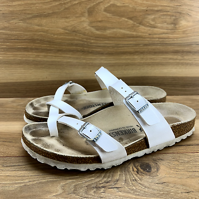 #ad Birkenstock Sandals 8 N EU 39 Mayari White Slip On