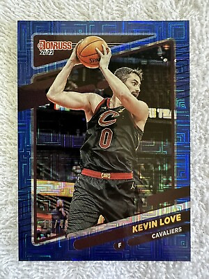 #ad 2021 Donruss Basketball Kevin Love blue parallel #15 49 Cavaliers #171