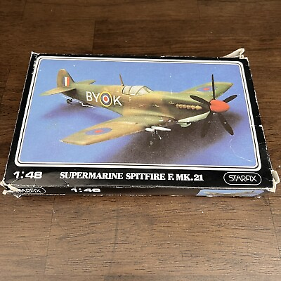 #ad STARFIX 1 48 Scale Supermarine Spitfire F.MK.21 Airplane 709 03 NEW