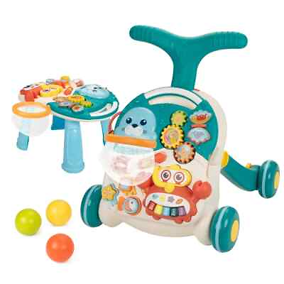 #ad 2 in 1 Baby Learning Walker for Infant 6 18 Months Boys Girls w Activity Center