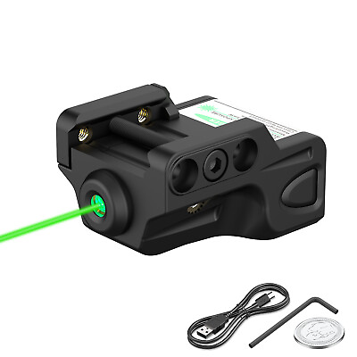 #ad GMCONN Rechargeable Red Green Blue Purple Laser Sight for Picatinny Rail Pistol