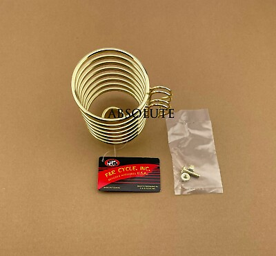 #ad 4quot; LONG GENUINE VINTAGE LOWRIDER BICYCLE ROUND CUP STEEL HOLDER IN GOLD.