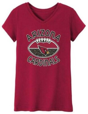 #ad Arizona Cardinals Official NFL Team Apparel Kids Youth Girls Size M T Shirt NWT