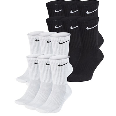 #ad #ad NIKE Socks Pack Sports Logo Socks Pairs Men#x27;s Black White