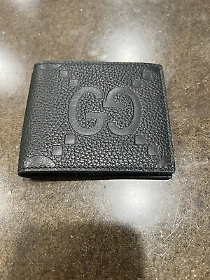 #ad GUCCI Jumbo GG Leather Men’s Bifold Wallet Brand New $590 RETAIL