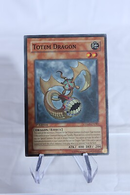 #ad Yu Gi Oh Totem Dragon CRMS EN085 Super Rare 1st Edition NM