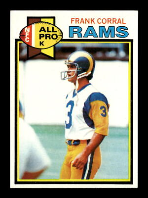 #ad 1979 Topps #80 Frank Corral Los Angeles Rams Rookie RC EX Football Card *I433