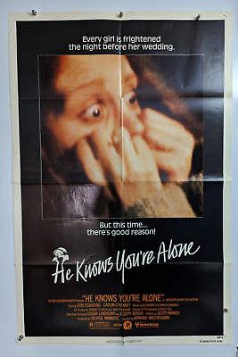#ad quot;He Knows You#x27;re Alonequot; 1980 Original Horror Vintage Movie Poster Tom Hanks