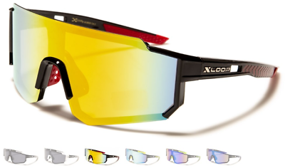 #ad X Loop Sunglasses Wrap Around Plastic Frames Sport Cycling Running Biker For Men