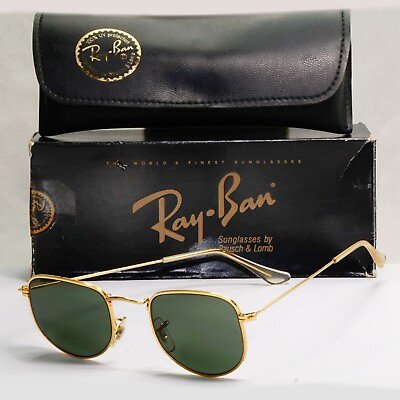 #ad Ray Ban Sunglasses Bausch amp; Lomb 1996 Arista Gold Small Style II W0978 270324