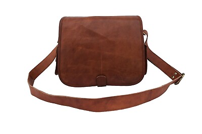 #ad Leather Messenger Bag DSLR SLR Camera Padded Case Satchel Briefcase Crossbody