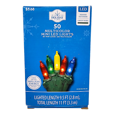 #ad LED Mini String Lights Indoor Outdoor 50 CT. MULTIPLE OPTIONS AVAILABLE