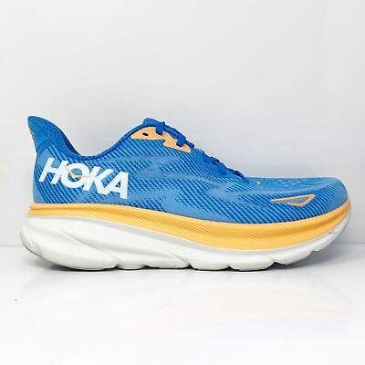 #ad Hoka One One Mens Clifton 9 1127895 CSAA Blue Running Shoes Sneakers Size 9.5 D