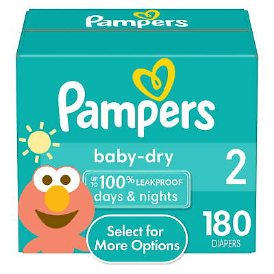 #ad Baby Dry Diapers Size 2 180 Count Select for More Options