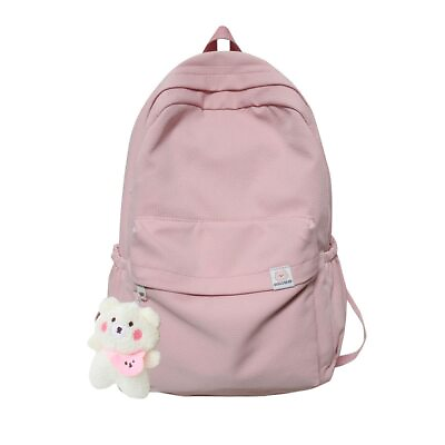 #ad Aesthetic Backpack Cute Backpack School Supplies Laptop Bag for Teens Girls W...