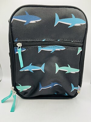 #ad Krckt Shark Lunch Bag Box Insulated Bento Box amp; Thermos Fit Easily New With Tags