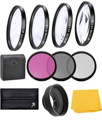 #ad 67mm 4Pc Macro Close up amp; Filter Set for Canon EOS RP w 24 105mm f 4 7.1 Lens