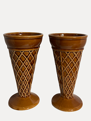 #ad Ice Cream Ceramic Cups in Waffle Cone Design bundle