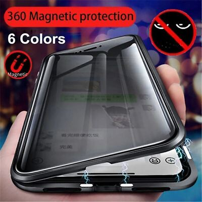 #ad Privacy Anti Spy Magnetic 360 Protective Case For iPhone 14 Pro MAX 13 12 11 US