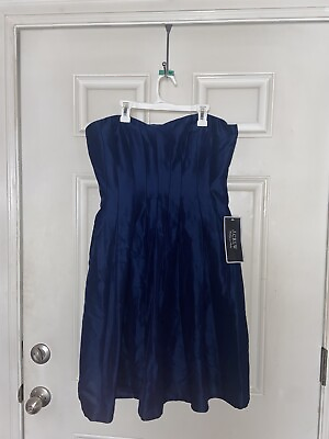 #ad J Crew Women’s Blue Wedding And Party Collection Strapless Dress Size 12 NWT