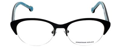 #ad Jonathan Adler Designer Womens Semi Rimless Reading Glasses JA101 in Black 52 mm