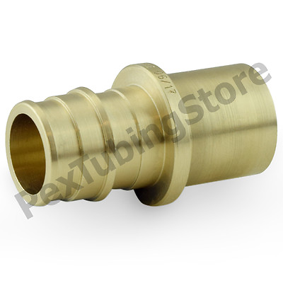 #ad 1quot; PEX x 1quot; Male Sweat F1960 Expansion Adapter Fitting Lead Free Brass