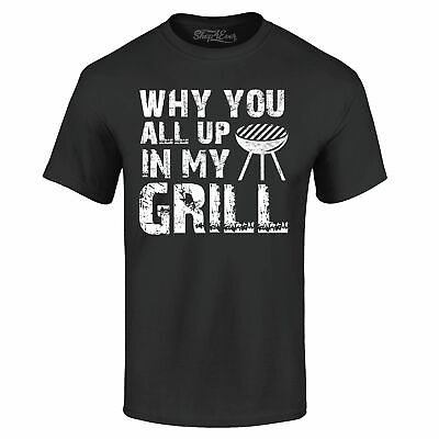 #ad Why You All Up In My Grill Distressed T shirt Funny BBQ Gift Shirts