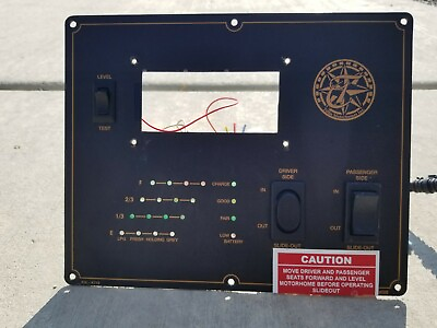 #ad 2006 Tiffin Monitor System Panel Tank Monitor Slide Control