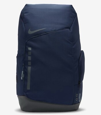 #ad Nike Hoops Elite Backpack Midnight Navy Blue Black Grey 32L Basketball Bag